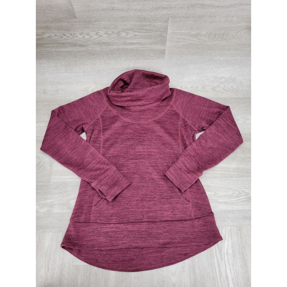 Kuhl Lea Pullover Sweatshirt Women's Size S Red Funnel Neck Missing Drawstring
